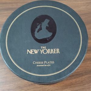 Restoration Hardware New Yorker Cheese Plate Set‎ of 6 NIB NWT